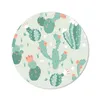 MuchoWow® Mauspad Mousepad Kaktus - Muster - Blume 50x50 cm Produktbild-Vorschau 1
