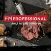 A close-up shot of sliced roast beef on a black cutting board, with a knife and bread in the background. A red banner with white text is overlaid on the image. Produktbild-Vorschau
