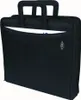 A black document bag with handles, showing a white paper insert and a small silver logo. Náhľad obrázku produktu