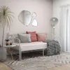 vidaXL Ausziehsofa Bettgestell Weiß Metall 90x200 cm Produktbild-Vorschau 1