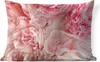 MuchoWow® Outdoor Kissen - Draufsicht auf einen Strauß rosa Produktbild-Vorschau 1