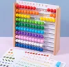 Holz-Abakus für Grundschüler, 100 bunte Kugeln für Produktbild-Vorschau 5
