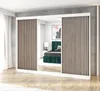 Schwebetürenschrank, 3-türig Schrank mit 4 Schubladen, und Produktbild-Vorschau 1
