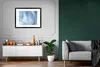 MuchoWow® Gerahmtes Poster Blau - Acrylfarbe - Gestaltung Produktbild-Vorschau 8