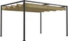 Pergola 4x3m Garten Pavillon, Terrassendachung aus Stahl, Produktbild-Vorschau 1