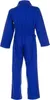 A full-body view of a blue jumpsuit from the back. Produktbild-Vorschau