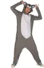 Costume da Koala per uomo grigio-bianco - taglia unica Anteprima dell’immagine prodotto 1