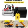 SucceBuy dvojčinný hydraulický agregát, 4litrová ocelová Náhled obrázku produktu 3