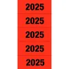 HERMA Ordner-Inhaltsschild "2025" 60 x 26 mm bedruckt rot Produktbild-Vorschau 4