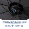 Puluomis Sonnenschirm verstellbare Ampelschirm mit Kurbel Produktbild-Vorschau 6
