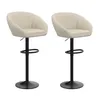 Tabouret de bar (lot de 2) Chaise de bar en lin Chaise de Voir les images du produit 1