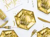 Happy New Year Teller, Gold, 20cm (1 Packung / 6 Stk.) Produktbild-Vorschau 3