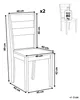 BELIANI Stuhl 2er Set  Hellbraun/Schwarz Esszimmer Küche Produktbild-Vorschau 3