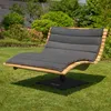 Waldsofa Swing mit Auflage und Schutzhülle, Lärche, 360° Produktbild-Vorschau 1