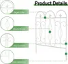 WISFOR 5-dielna sada plotov na posteľ Plug-in Fence Kovový Náhľad obrázku produktu 7