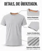Mivaro Herren T-Shirt 5er Pack Basic Rundhals Grau meliert- Produktbild-Vorschau 3