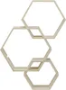 Glorex Design-Rahmen Holz Sechseck 3 Stück Produktbild-Vorschau 1