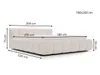 GrainGold Polsterbett Cloud Low 180x200 cm - Bett 180x200, Produktbild-Vorschau 8
