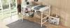 Ergonomisches Metall-Hochbett mit L-Schreibtisch und Regal Produktbild-Vorschau 15