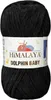 A ball of black Himalaya Dolphin Baby yarn is shown against a white background. Produktbild-Vorschau