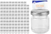 100er Set Sturzglas 53 ml To 43 silberner Deckel Mini Produktbild-Vorschau 1