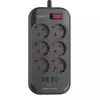 LDNIO SE6403 Vcensobn zsuvka s 6 zsuvkami, 4x USB, svteln Náhled obrázku produktu 14