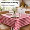 Wachstuchtischdecke Landhaus Bauernkaro abwischbar rot - Produktbild-Vorschau 2