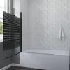 Badewannenaufsatz ohne bohren Schwarz matt 120 x 140 cm Produktbild-Vorschau 2
