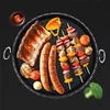 Grillpfannen, Outdoor Grillplatte rund, Antihaft mit Produktbild-Vorschau 3