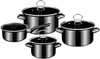 GSW Profi-Black-Star Set di pentole da 4 pezzi, lavabili in Anteprima dell’immagine prodotto 1