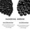 hair2heart Nanoringe #1 Schwarz mit Silikoneinsatz für Produktbild-Vorschau 7