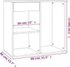 The Living Store Kosmetikschrank Hochglanz-Weiß 80x40x75 cm Produktbild-Vorschau 8