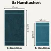 Komfortec 8er Handtuch Set aus 100% Baumwolle, 4 Badetücher Produktbild-Vorschau 3