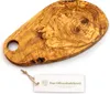 Brotzeitbrett aus Olivenholz im Naturschnitt mit Loch 25 cm Produktbild-Vorschau 5