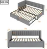 Sweiko Canapé-lit multifonctionnel en forme de L avec lit Voir les images du produit 13