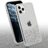A clear, professional shot of a glittery phone case on a light gray, sparkling background. Náhľad obrázku produktu