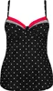 LASCANA Bügel-Tankini-Top Monroe schwarz-rot Größe 42 Cup C Produktbild-Vorschau 1