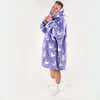 Lazy Robe Sehr weicher Bademantel Lila Alpaka 100 cm Produktbild-Vorschau 5