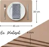 Platzsets Filz 6er Set 45x30cm, Filztischset Platzdeckchen Produktbild-Vorschau 2