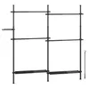 SONGMICS Kleiderständer deckenhoch, 3-stufige Garderobe, Produktbild-Vorschau 2