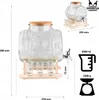 SuperButelki - Beczka szklana 5l, zestaw kieliszki, korek, Podgląd zdjęcia produktu 5