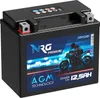 NRG AGM Motorradbatterie YTX12-BS 12,5Ah 12V Produktbild-Vorschau 2