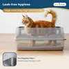 Katzenklo Edelstahl XXL Groß – Katzentoilette Edelstahl für Produktbild-Vorschau 2