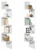 Vasagle LBC20WT, Regal, Wandmontage, hoekkast, 5 planken, Productafbeelding-voorbeeld 11