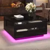 Merax Couchtisch mit LED-Beleuchtung und Stauraum, Produktbild-Vorschau 2