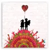 Leinwandbild Banksy-Kinderabstraktion 60x60 Feeby Rosa bild Produktbild-Vorschau 3