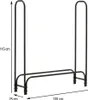Kaminholzregal 100cm Außen- Innenbereich Feuerholzregal Produktbild-Vorschau 6