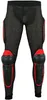 Frontansicht der roten Motorrad-Schutzhose aus strapazierfähigem Polyester-Elasthan-Mix, mit gepolsterten Knie- und Hüftschützern, atmungsaktivem gepunktetem Mesh und flexiblem Bund – jetzt online sichern! Produktbild-Vorschau