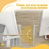 Barrière de sécurité PawHut 76-104 cm Barrière d'escalier Voir les images du produit 7