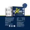A product box and blister pack of SX66 supplements, with detailed information and nutritional facts displayed. Produktbild-Vorschau